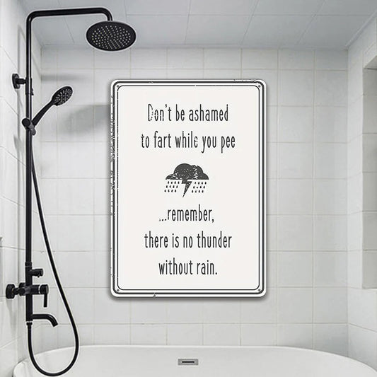 Funny Metal Sign Don't Be Ashamed To Fart Bathroom Home Bar Decoration Special Gift For BFF