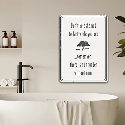 Funny Metal Sign Don't Be Ashamed To Fart Bathroom Home Bar Decoration Special Gift For BFF