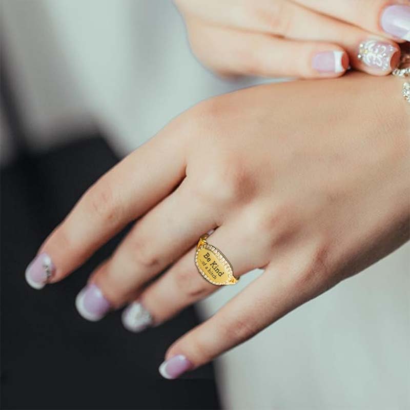 Be Kind...Of A Bi♥ch Signature Ring