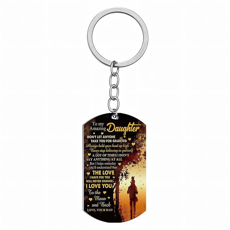 The Love I Have For You Will Never Chage - Multi Colors Personalized Keychain - A886