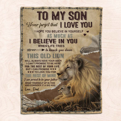 I Believe In You - A933 - Lion Premium Blanket