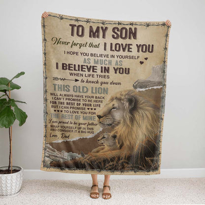 I Believe In You - A933 - Lion Premium Blanket