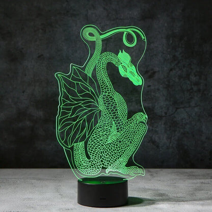 Dragon 3D Illusion Lamp