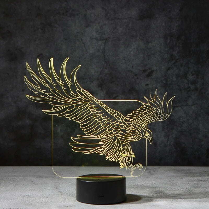 Eagle 3D Illusion Lamp