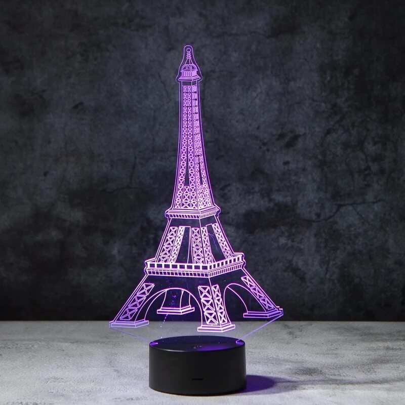 Eiffel Tower 3D Illusion Lamp