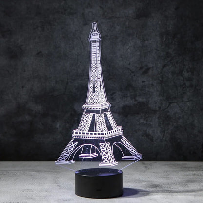 Eiffel Tower 3D Illusion Lamp