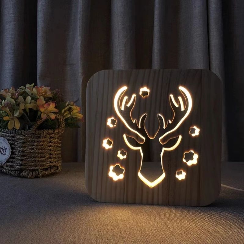 Elk Wooden Decorative Light