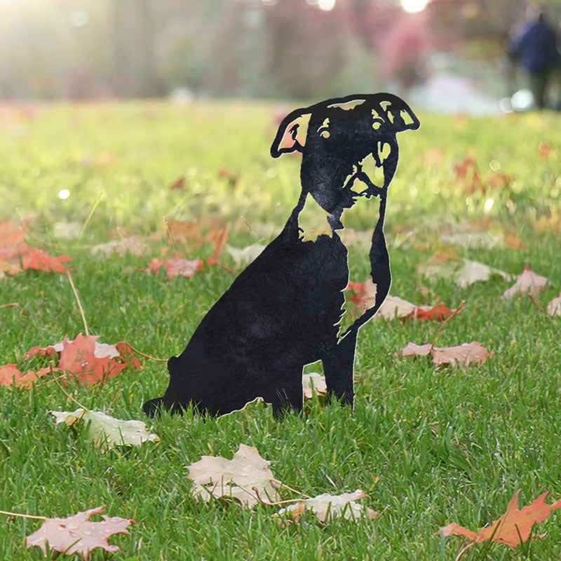 Pit Bull Metal Silhouette