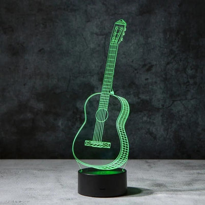 Guitar 3D Illusion Lamp