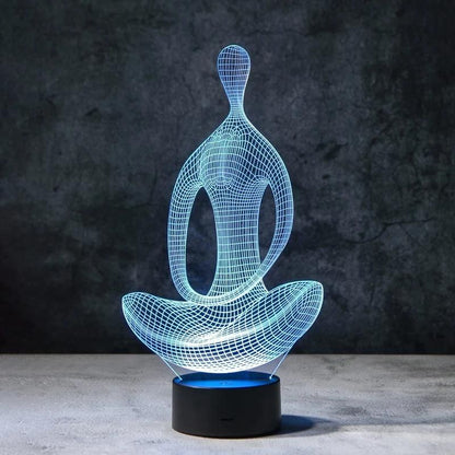 Yoga 3D Illusion Lamp