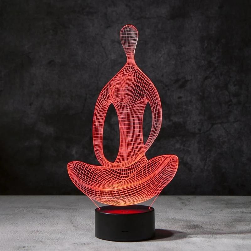 Yoga 3D Illusion Lamp