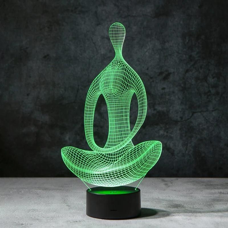 Yoga 3D Illusion Lamp