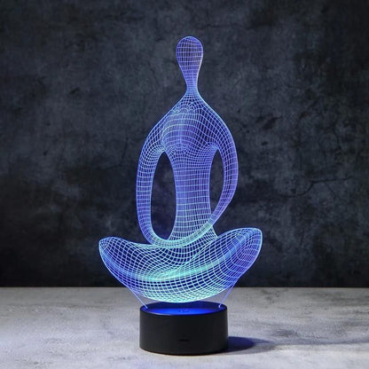 Yoga 3D Illusion Lamp