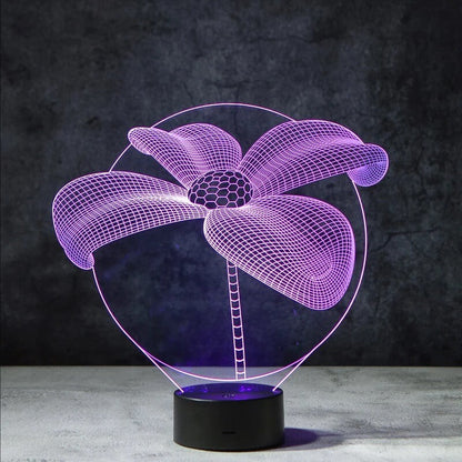 Flower 3D Illusion Lamp