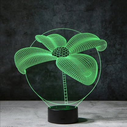 Flower 3D Illusion Lamp