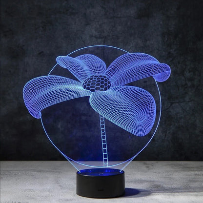 Flower 3D Illusion Lamp