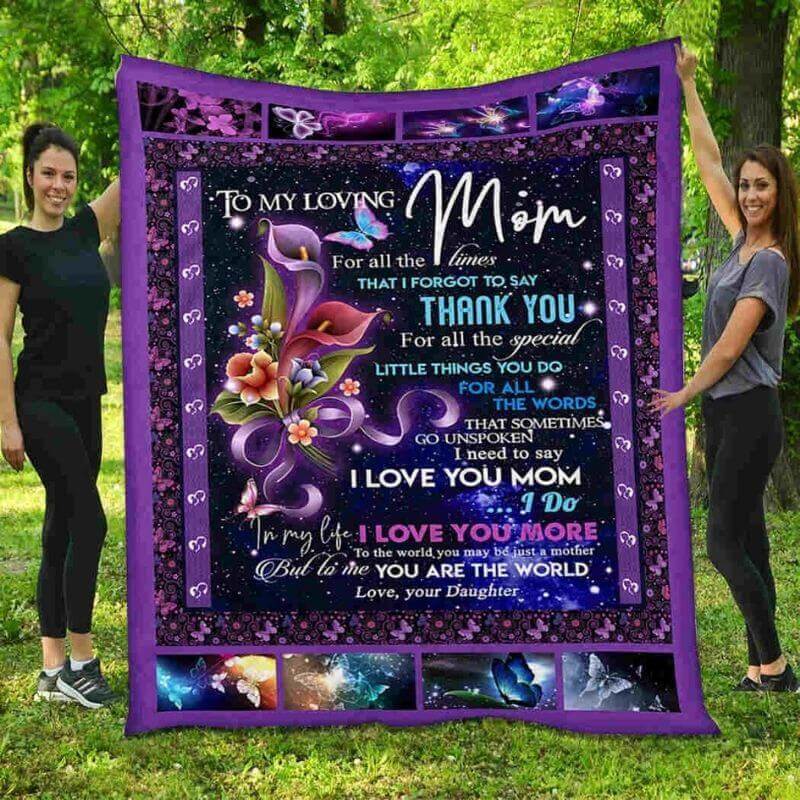 To My Mom - From Daughter  - B099 - Premium Blanket