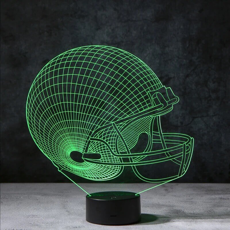 Football Helmet 3D Illusion Lamp