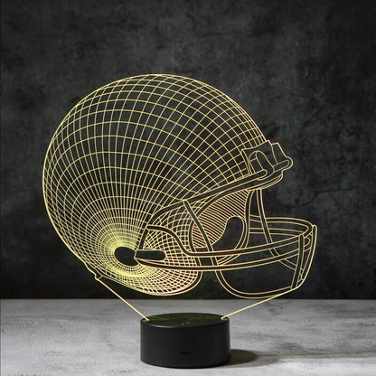 Football Helmet 3D Illusion Lamp