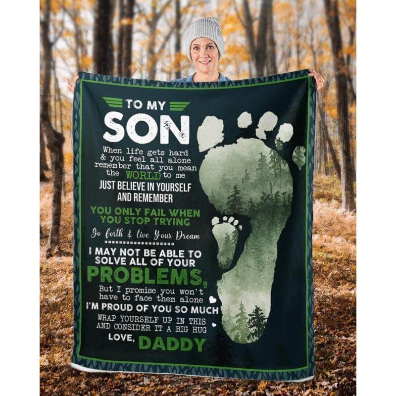 To My Son - From Dad - A324 - Premium Blanket