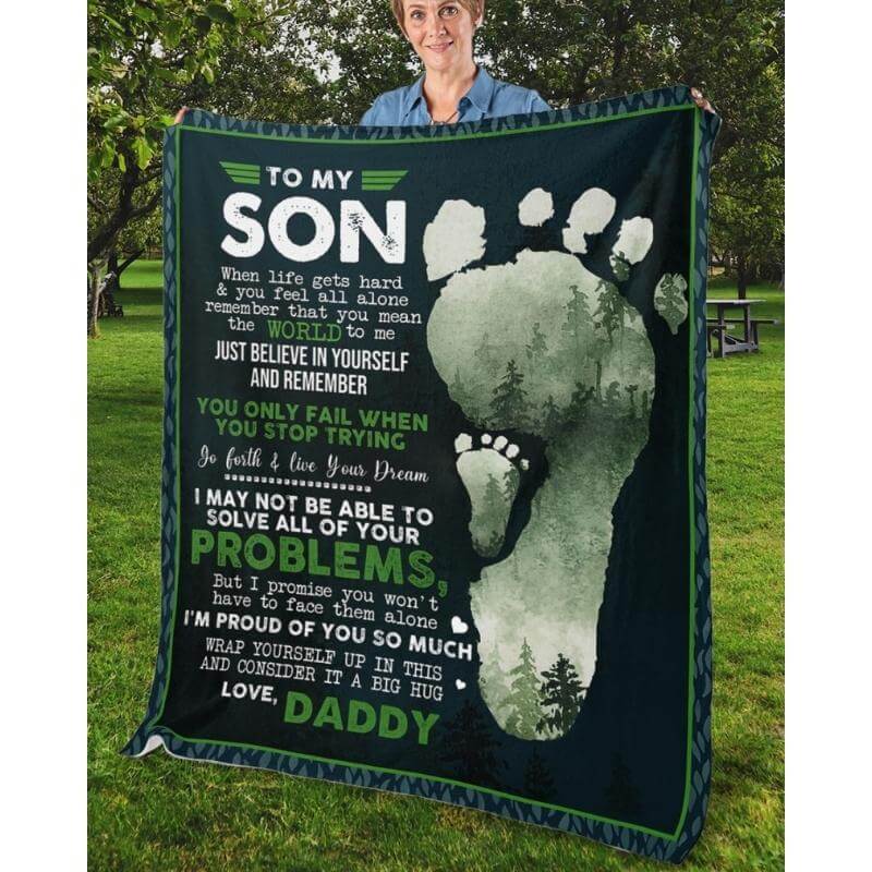 To My Son - From Dad - A324 - Premium Blanket