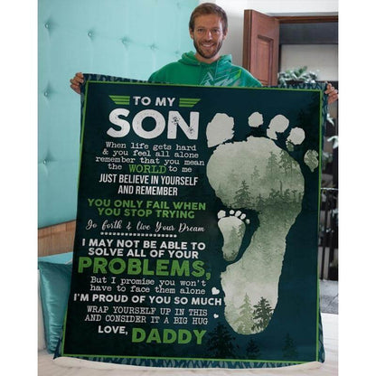 To My Son - From Dad - A324 - Premium Blanket