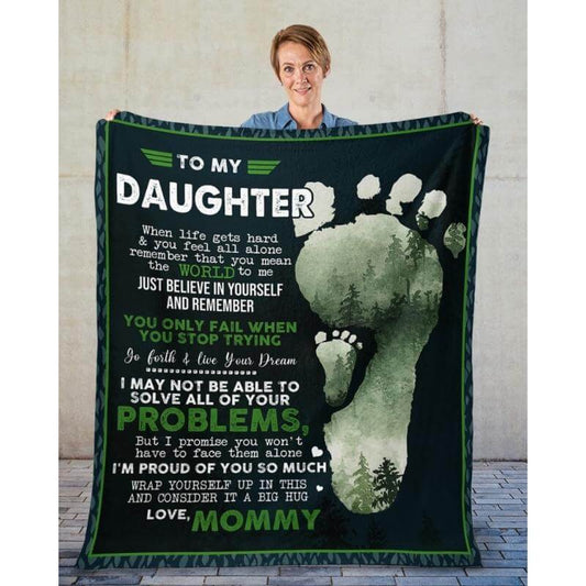 To My Daughter - From Mom - A324 - Premium Blanket