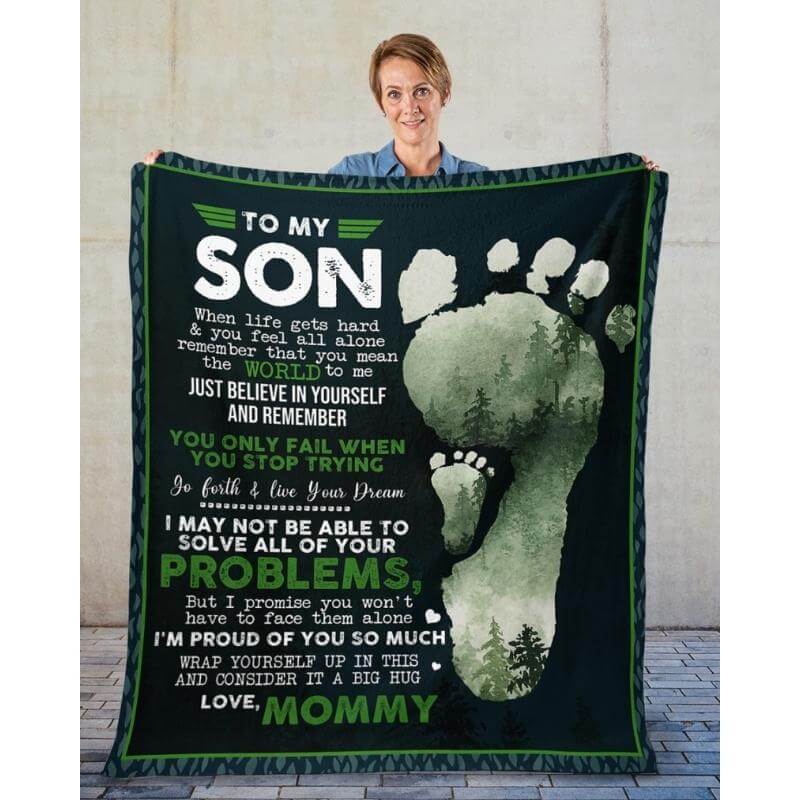 To My Son - From Mom - A324 - Premium Blanket