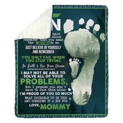 To My Son - From Mom - A324 - Premium Blanket