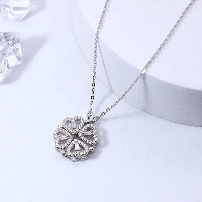 🍀Four-Leaf Heart Shape Necklace💕 S925 Silver