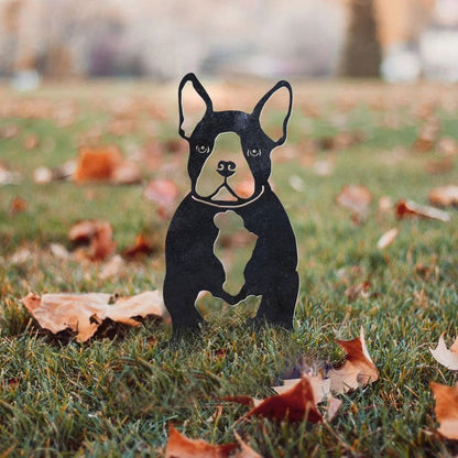 French Bulldog Metal Silhouette