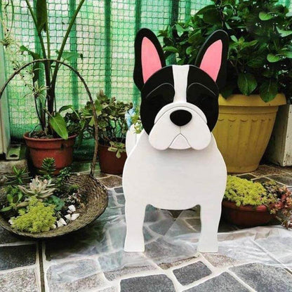 White French Bulldog Planter AP003