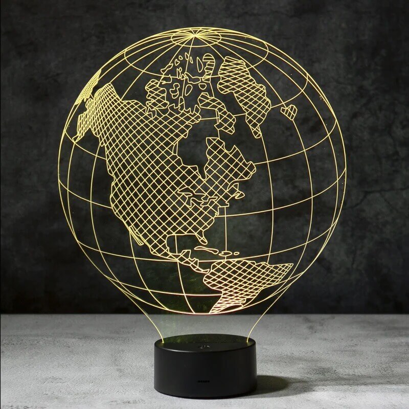 Globe 3D Illusion Lamp