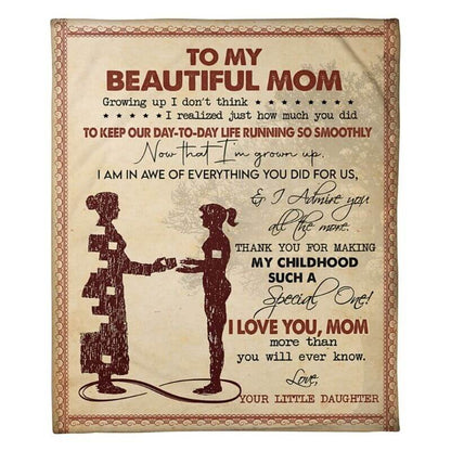 To My Mom - From Daughter  - A367 - Premium Blanket