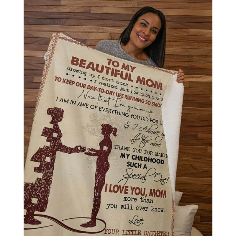 To My Mom - From Daughter  - A367 - Premium Blanket