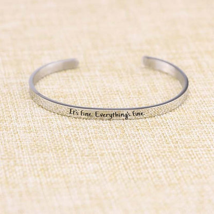 Sarcastic Souls Work Mood Engraved Bracelets