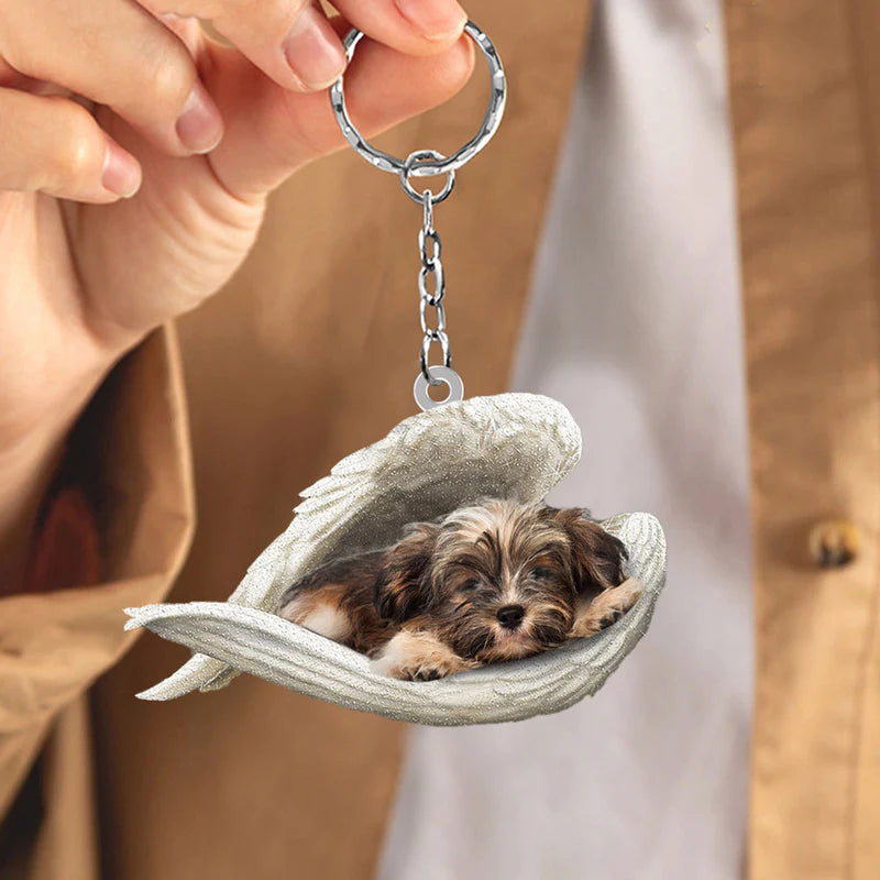 Sleeping Angel Acrylic Keychain Havanese SA076