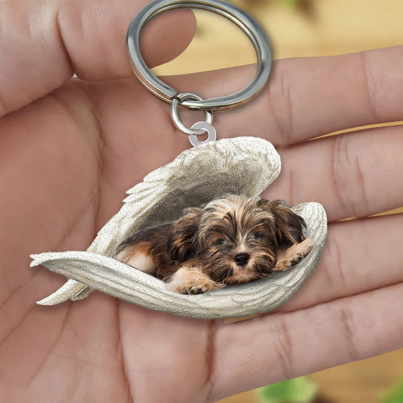 Sleeping Angel Acrylic Keychain Havanese SA076