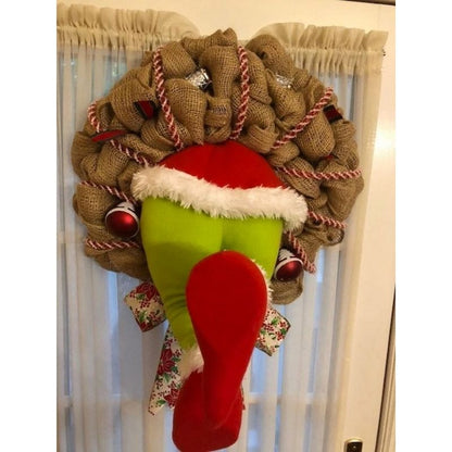 How the Christmas thief Stole Christmas Burlap Wreath