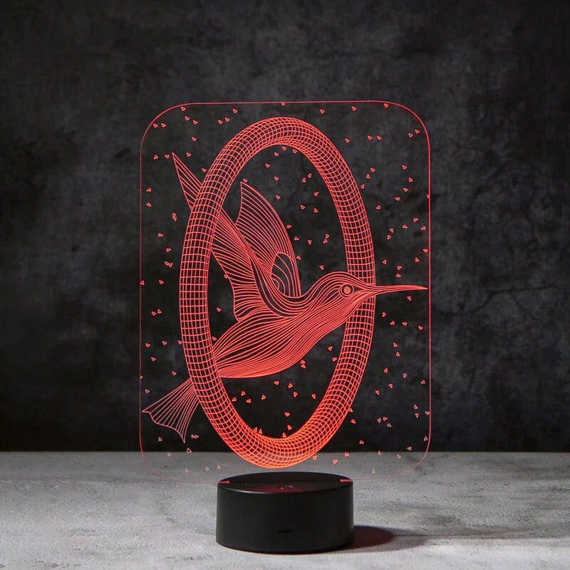 Hummingbird 3D Illusion Lamp