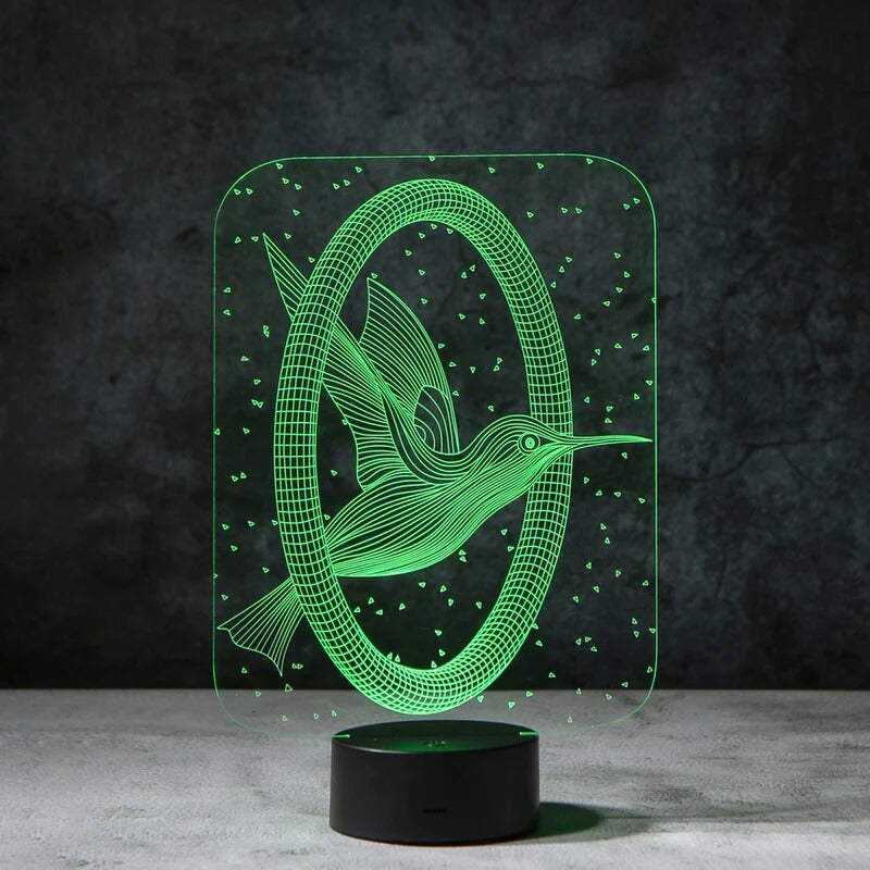 Hummingbird 3D Illusion Lamp