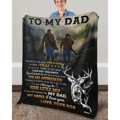 To My Dad - From Son - A366 - Premium Blanket