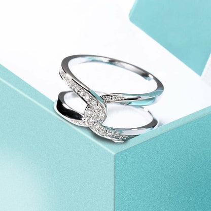 🔗Special Bond Rectangle Interlocking Ring - 💕Mother & Daughter 👩👧 Forever Linked Together