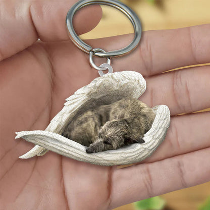 Sleeping Angel Acrylic Keychain Irish Wolfhound SA100