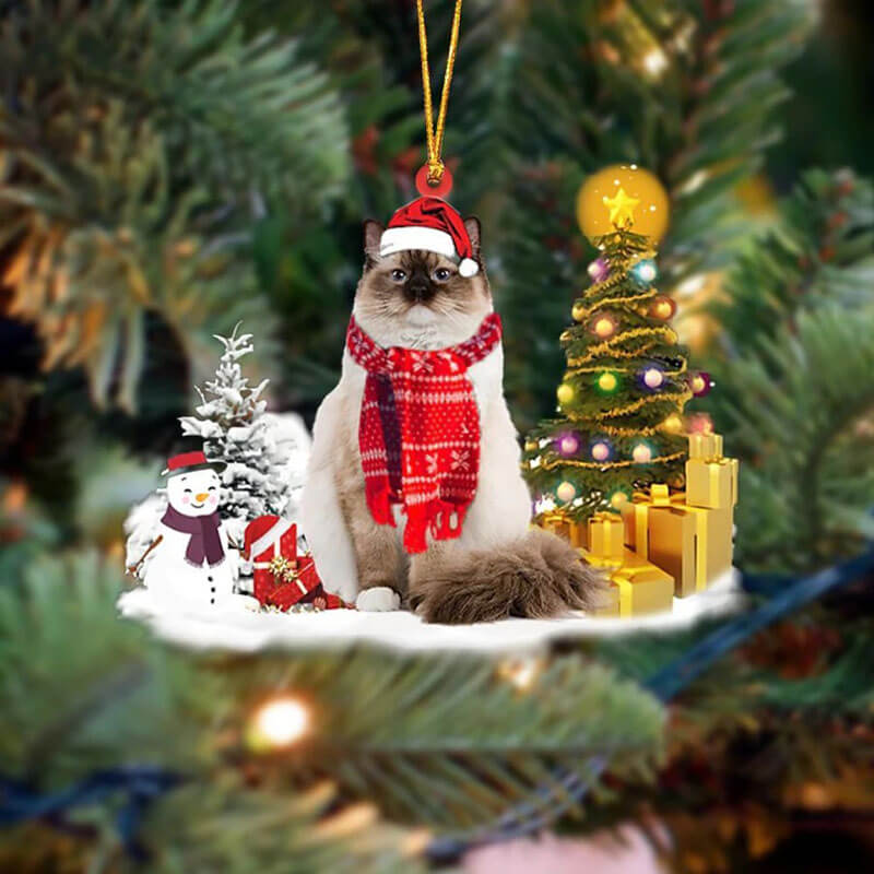 Ragdoll Cat Christmas Ornament SM139