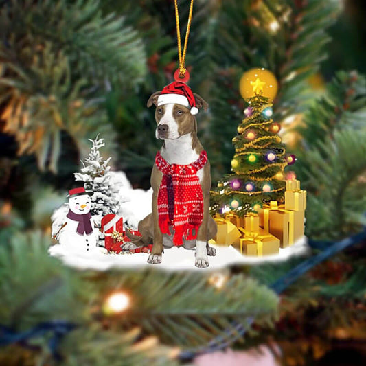 Pit Bull Christmas Ornament SM142