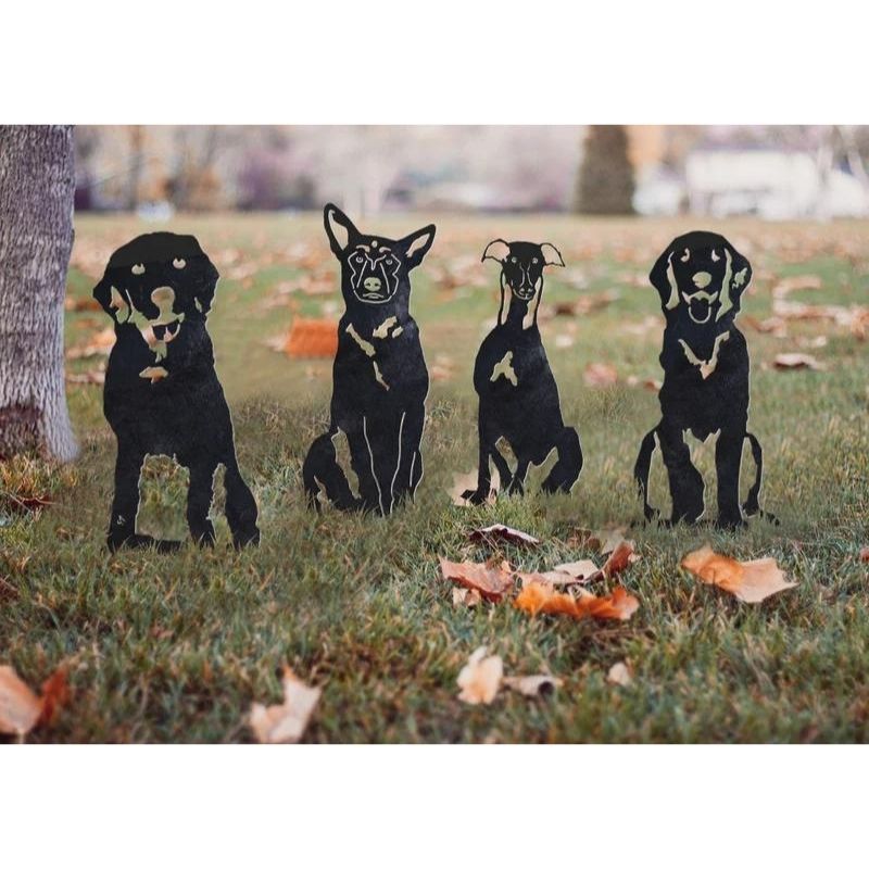 Labrador Retriever Metal Silhouette