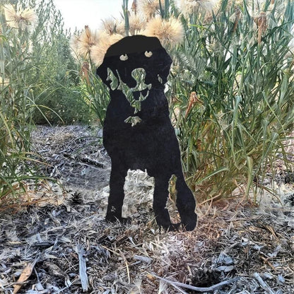 Labrador Retriever Metal Silhouette