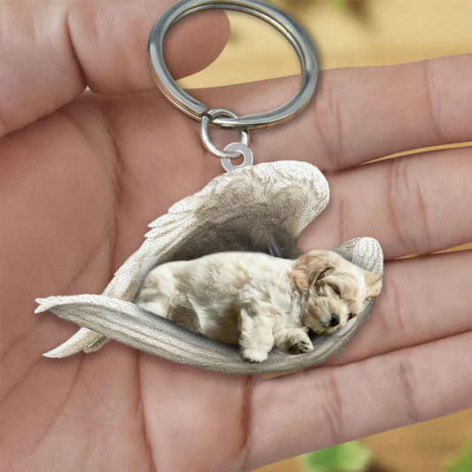 Sleeping Angel Acrylic Keychain Lhasa Apso SA043