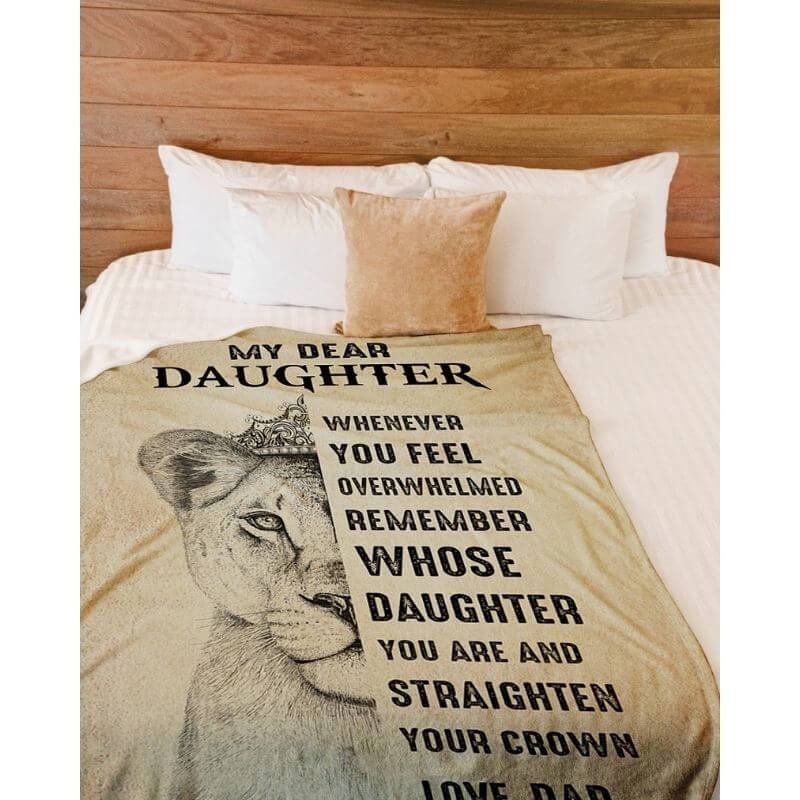 To My Daughter - From Dad - F021 - Fleece Blanket